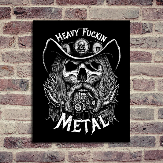 Heavy Fuckin Metal Art Print