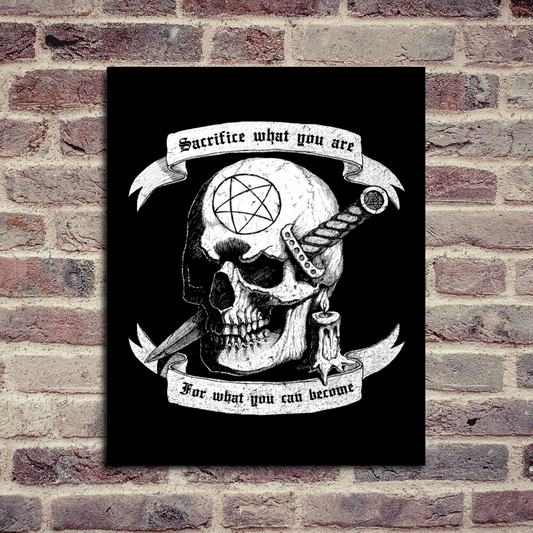 Sacrifice What You Are For What You Can Become Art Print